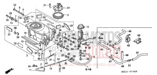 RESERVOIR A CARBURANT/POMPE A CARBURANT CBR1000RR6 de 2006